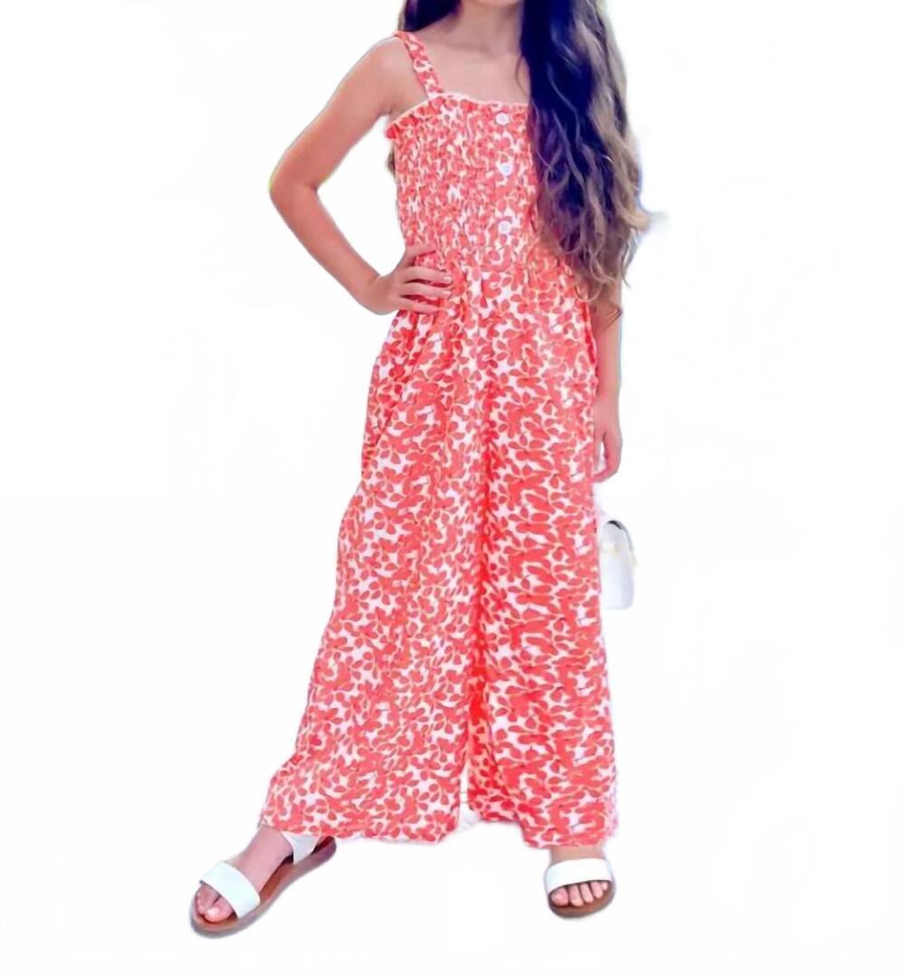 NEW CUTIE PATOOTIE smocking & side pockets romper in coral